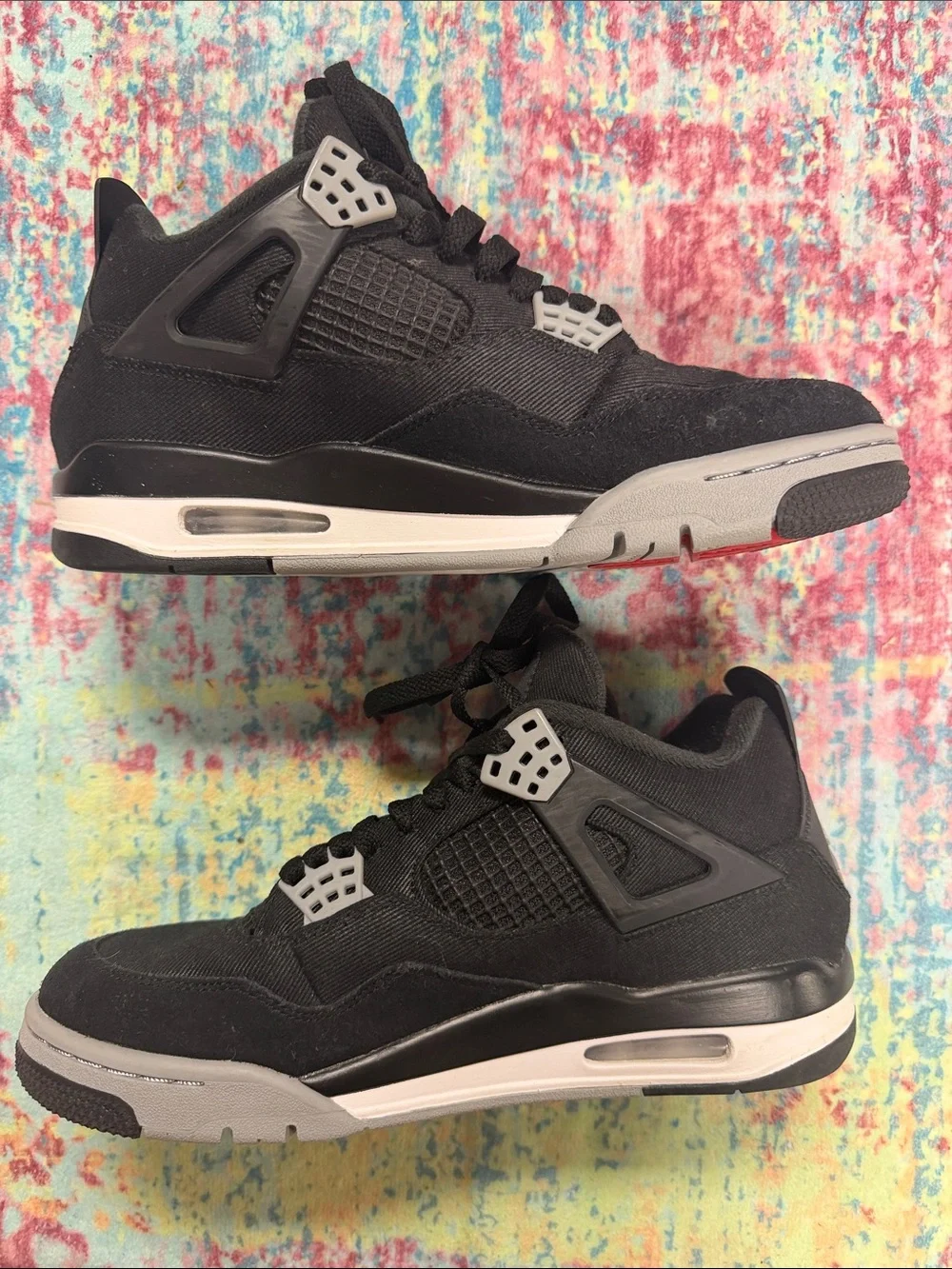 🦋Jordan Black with Grey Accent Retro Basketball Shoes